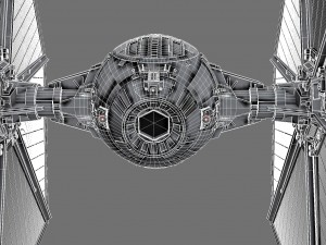 Star Wars Tie-Fighter V1 3D Model