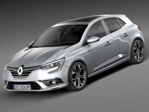 Renault Megane 2016 3D Model