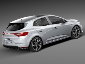 Renault Megane 2016 Modèle 3D