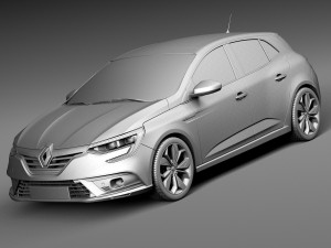 Renault Megane 2016 Modèle 3D