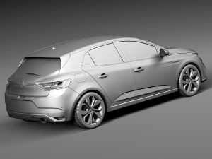 Renault Megane 2016 Modèle 3D