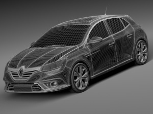 Renault Megane 2016 Modèle 3D