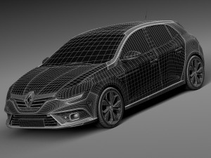 Renault Megane 2016 Modèle 3D
