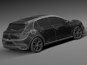 Renault Megane 2016 Modèle 3D