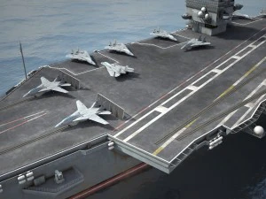Portador Uss Enterprise CVN-65 Modelo 3D