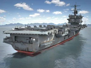 Portador Uss Enterprise CVN-65 Modelo 3D