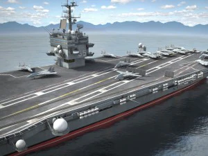Portador Uss Enterprise CVN-65 Modelo 3D