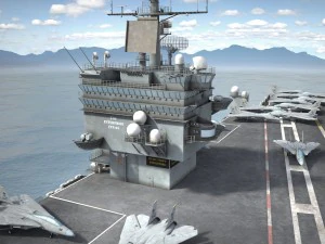 Portador Uss Enterprise CVN-65 Modelo 3D