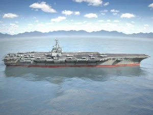 Portador Uss Enterprise CVN-65 Modelo 3D
