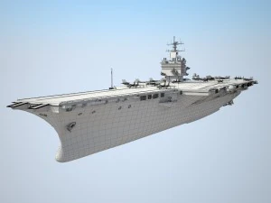 Portador Uss Enterprise CVN-65 Modelo 3D