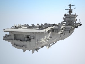 Uss Enterprise CVN-65 Carrier 3D Модель