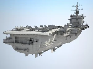 Portador Uss Enterprise CVN-65 Modelo 3D