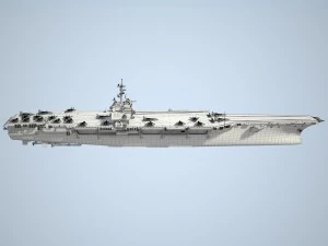 Portador Uss Enterprise CVN-65 Modelo 3D