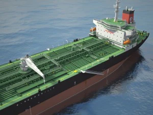 Oil Tanker Ship Evergreen State 3D Model