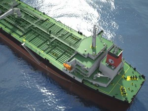 Oil Tanker Ship Evergreen State 3D Model