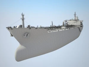 Oil Tanker Ship Evergreen State 3D Model