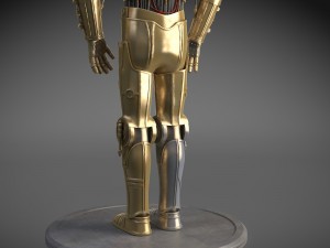 C-3PO Star Wars Droid Modèle 3D