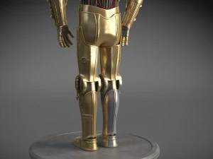 C-3PO Star Wars Droid 3D Model