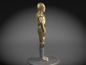 C-3PO Star Wars Droid Modèle 3D