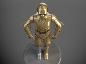 C-3PO Star Wars Droid Modèle 3D