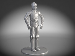 C-3PO Star Wars Droid Modèle 3D