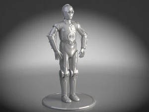 C-3PO Star Wars Droid 3D Model