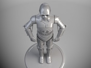 C-3PO Star Wars Droid Modèle 3D