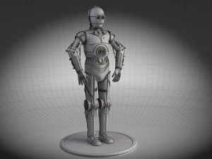 C-3PO Star Wars Droid 3D Model