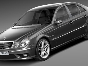 Mercedes-Benz E55 AMG W211 2002-2009 3D Model