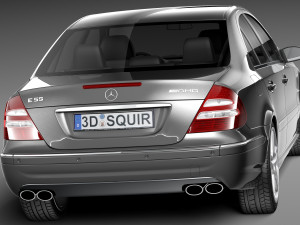 Mercedes-Benz E55 AMG W211 2002-2009 Modelo 3D