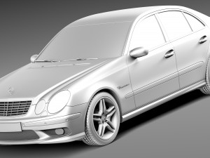 Mercedes-Benz E55 AMG W211 2002-2009 Modelo 3D
