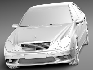 Mercedes-Benz E55 AMG W211 2002-2009 Modelo 3D
