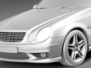Mercedes-Benz E55 AMG W211 2002-2009 Modelo 3D
