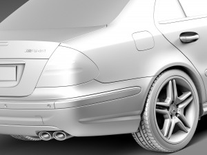 Mercedes-Benz E55 AMG W211 2002-2009 Modelo 3D