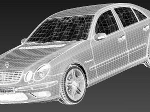 Mercedes-Benz E55 AMG W211 2002-2009 Modelo 3D