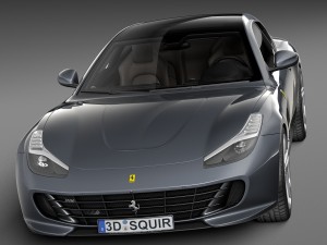 Ferrari GTC4 Lusso 2017 3D Model