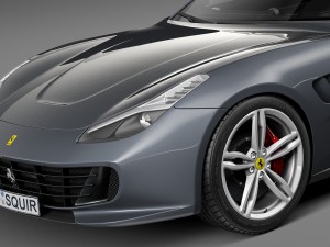 Ferrari GTC4 Lusso 2017 3D Model
