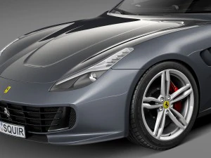 Ferrari GTC4 Lusso 2017 3D Model