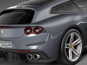 Ferrari GTC4 Lusso 2017 3D Model