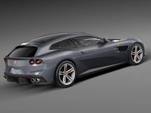 Ferrari GTC4 Lusso 2017 3D Model