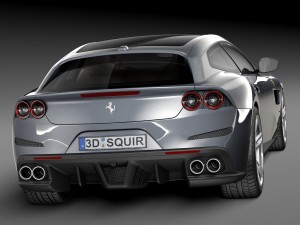 Ferrari GTC4 Lusso 2017 3D Model