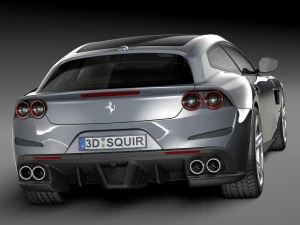 Ferrari GTC4 Lusso 2017 3D Model