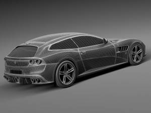 Ferrari GTC4 Lusso 2017 3D Model