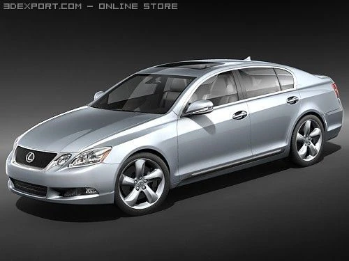 Lexus GS 350 2009 3D Model .c4d .max .obj .3ds .fbx .stl .blend 