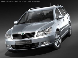 Skoda Octavia Combi 2009 3D Model