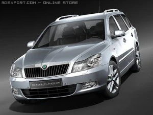 Skoda Octavia Combi 2009 3D Model