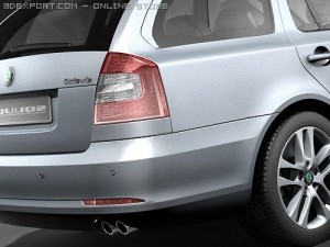 Skoda Octavia Combi 2009 3D Model