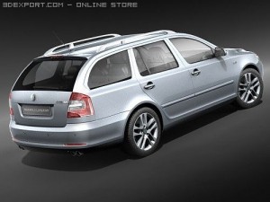 Skoda Octavia Combi 2009 3D Model