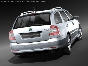Skoda Octavia Combi 2009 3D Model