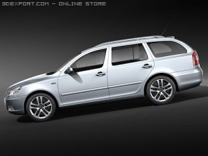 Skoda Octavia Combi 2009 3D Model